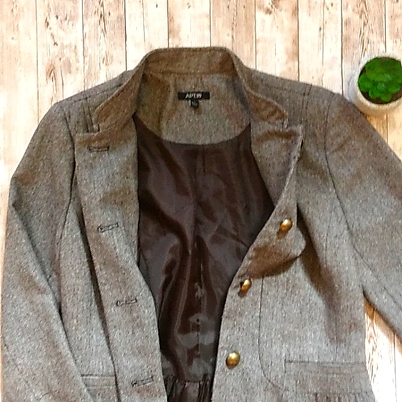 Apt. 9 women's gray blazer size 4 (J4) - Picture 3 of 4